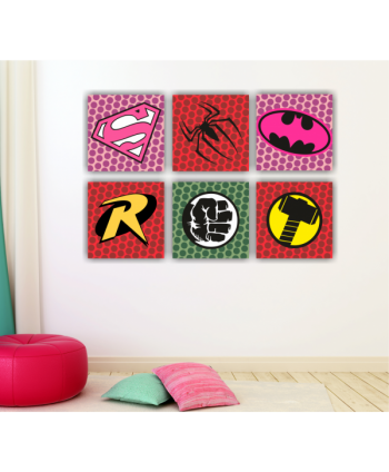Retablos Logos Superheroes 2