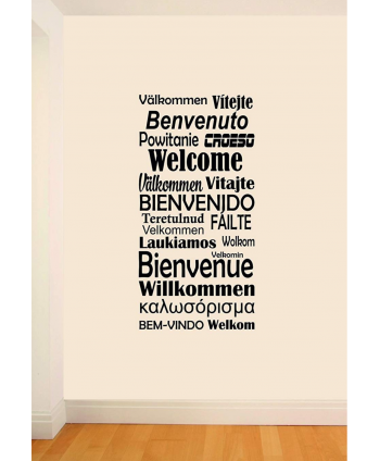 Bienvenido varios idiomas