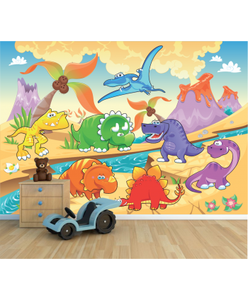 Mural Isla de Dinosaurios 1...