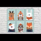 Animalitos silvestres en la nieve
