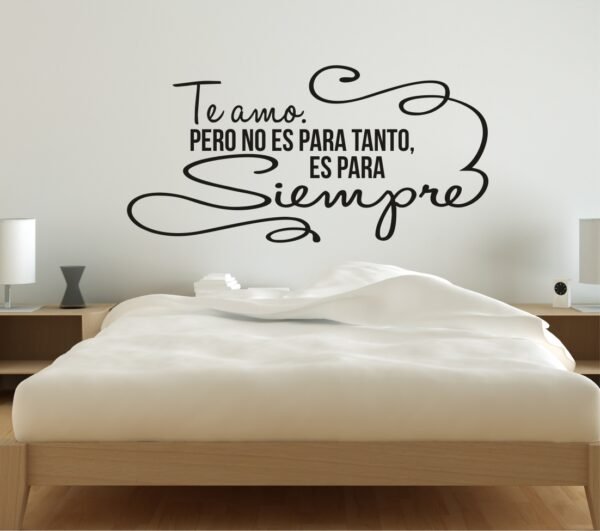 Te Amo pero no es para tanto