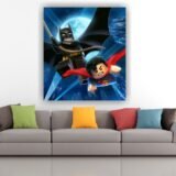 Retablo Lego Super man y Batman