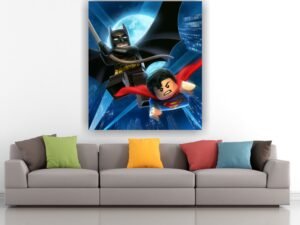 Retablo Lego Super man y Batman