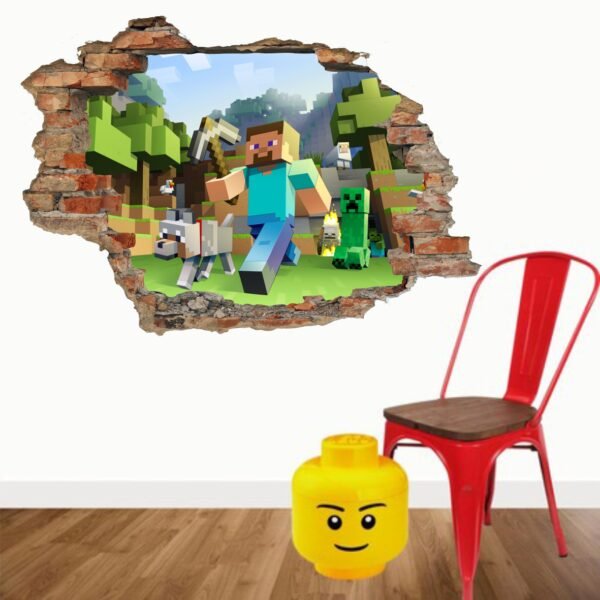 Pared Rota Minecraf
