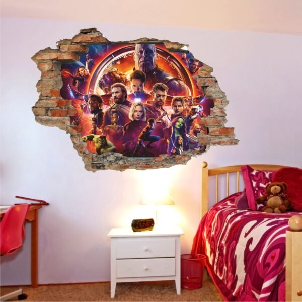 Pared rota pared avengers infinity war 2