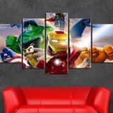 5 Retablos avengers Lego