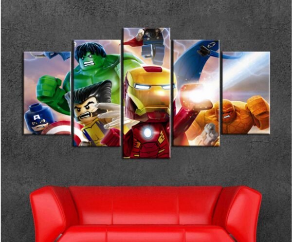 5 Retablos avengers Lego