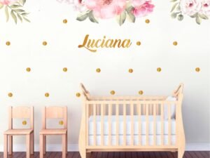 Flowers watercolor (Nombre Personalizado)