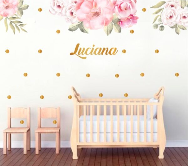Flowers watercolor (Nombre Personalizado)
