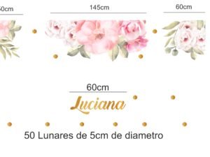 Flowers watercolor (Nombre Personalizado)