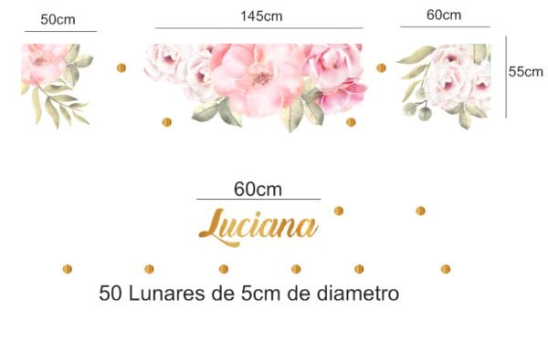 Flowers watercolor (Nombre Personalizado)