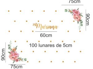 Flowers Watercolor II (nombre personalizado)