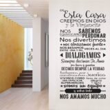 En esta casa creemos en Dios y la Virgencita