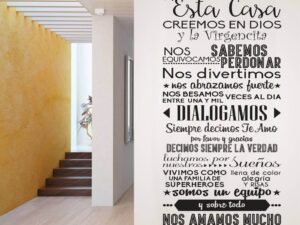 En esta casa creemos en Dios y la Virgencita