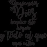 Bienvenidos Dios bendice este hogar