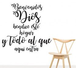 Bienvenidos Dios bendice este hogar
