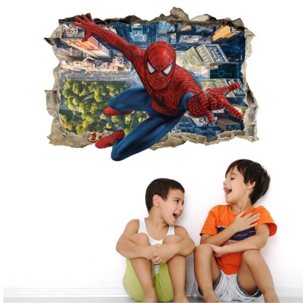 Pared Rota II Spiderman