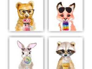Retablos Animales Del Bosque B