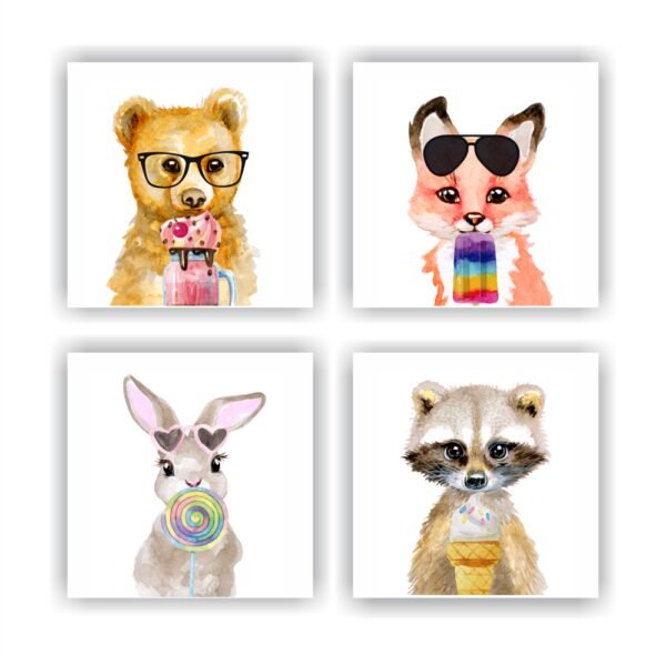 Retablos Animales Del Bosque B