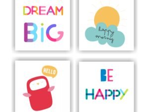 Retablos Dream Big Be Happy