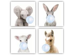 Retablos Animals Blue Bubble Gum