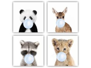 Retablos Animals Blue Bubble Gum B