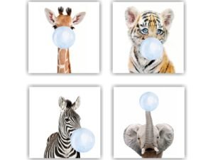 Retablos Animals Blue Bubble Gum C