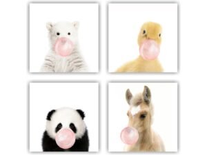 Retablos Animals Pink Bubble Gum E