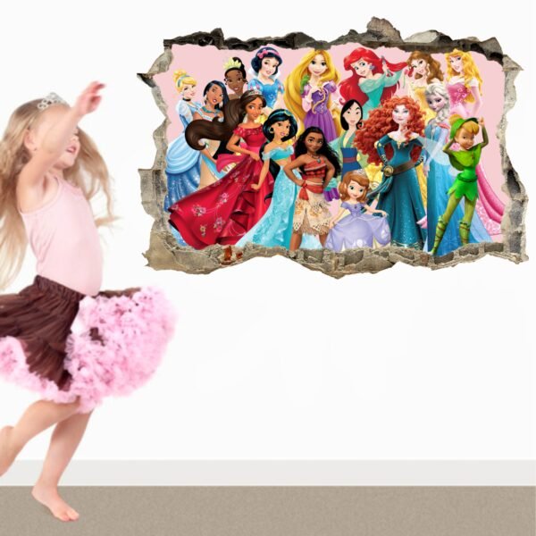 Pared Rota Princesas Disney A