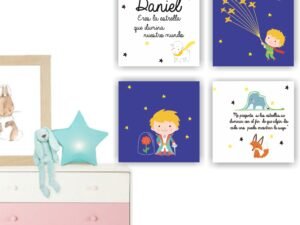 Retablos El Principito 2 (Nombre Personalizado)