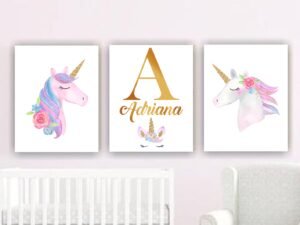 Retablos Unicornio 3(Nombre Personalizado)