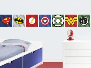 Cenefa Logos Superheroes
