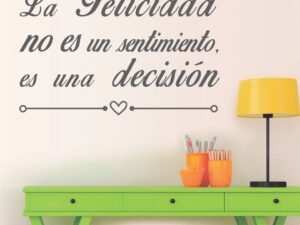 La felicidad no es un sentimiento