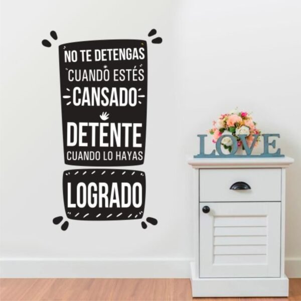 No te detengas