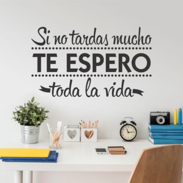 Si no tardas mucho