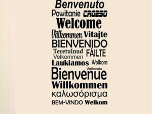 Bienvenido varios idiomas