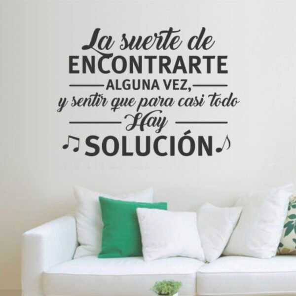 La suerte de encontrarte