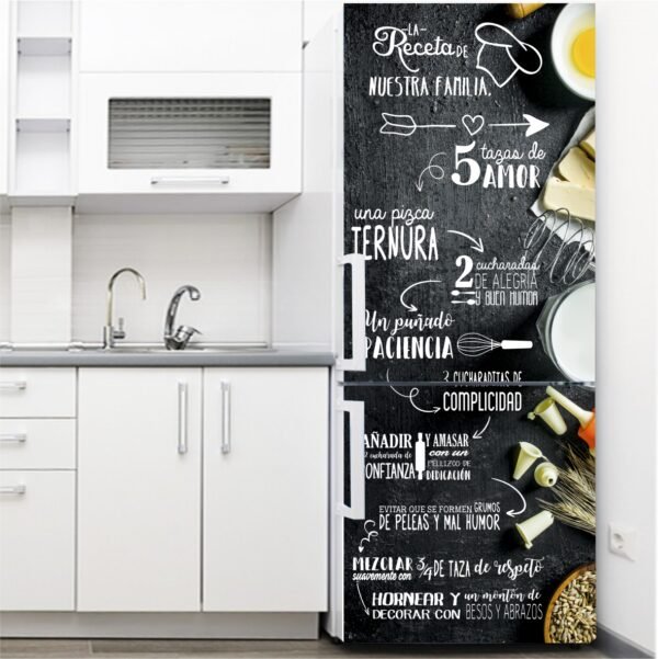 Vinilo Nevera Nuestra Receta
