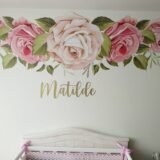 Cabecero Floral (Nombre Personalizado)