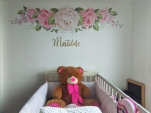 Cabecero Floral (Nombre Personalizado)