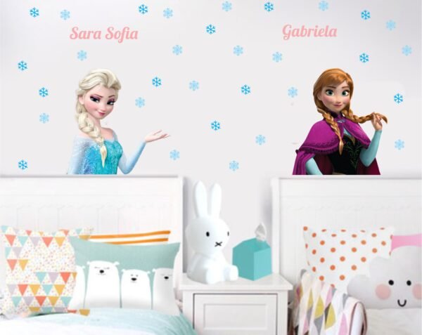 Elsa y Anna (Nombres Personalizados)