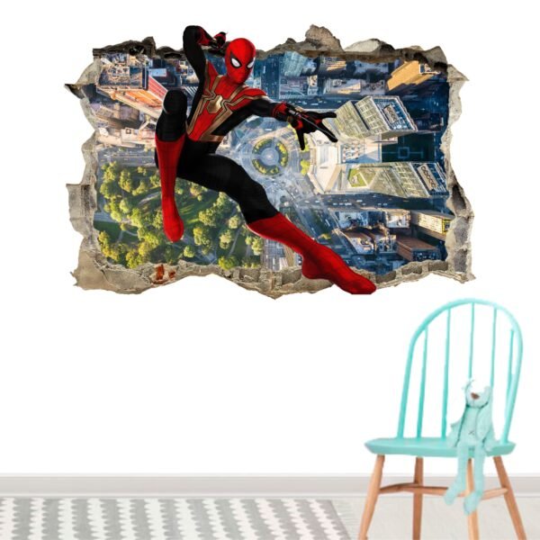 Pared Rota Spiderman No Way Home E