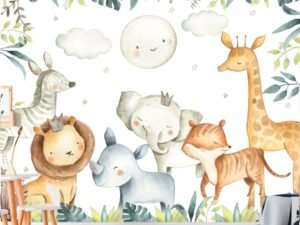 Mural Safari Watercolor 2(Valor por M2)